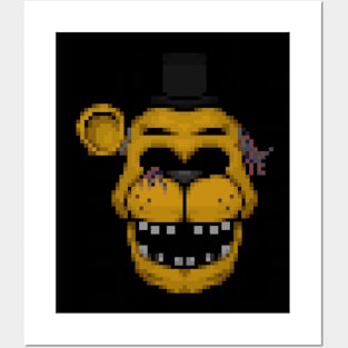 withered golden freddy Posters and Art